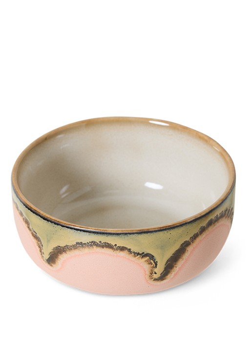 HKliving Gem dessert kom 12,5 cm - voorkant 3 lichtroze