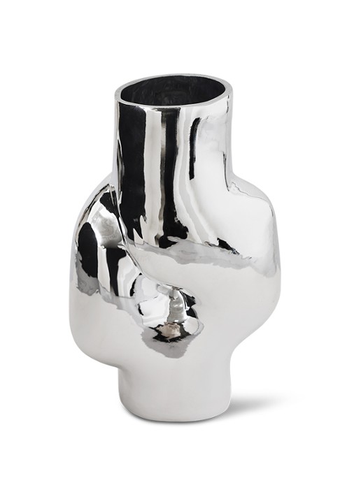 HKliving Gleam High vaas 32 cm - detail metallic