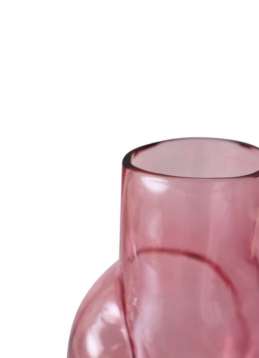 HKliving Gleam High vaas 32 cm - detail 2 roze