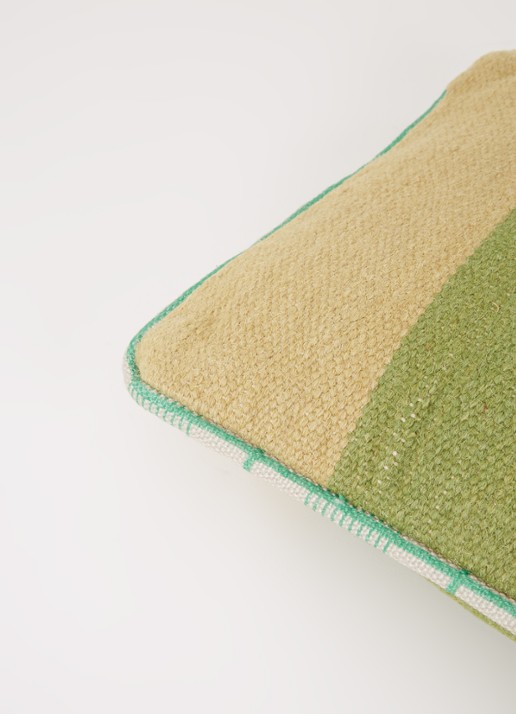 HKliving Hand Woven sierkussen 38 x 74 cm - detail 4 lindegroen