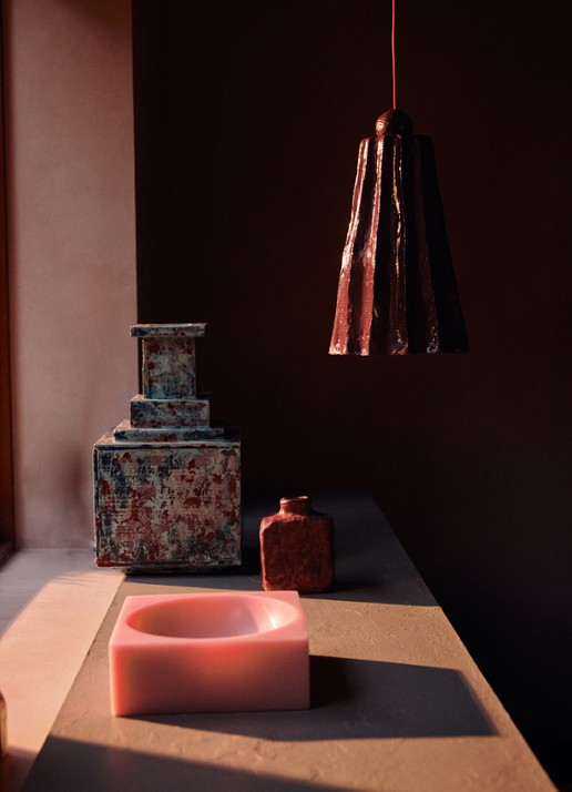 HKliving Hanglamp 37 cm - detail 5 bruin