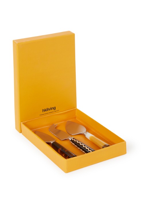 HKliving Havana kaasmes set van 3 in giftbox - detail 3 multicolor