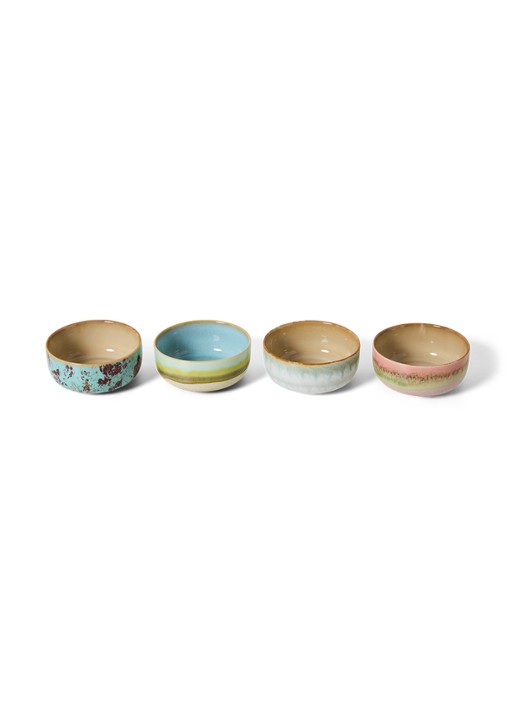 HKliving Impression dessert kom 12,5 cm set of 4 - detail 4 groen