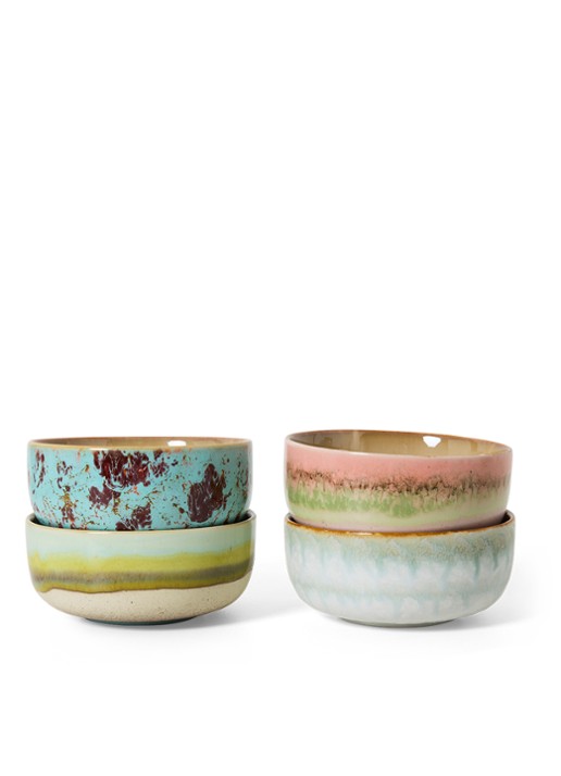 HKliving Impression dessert kom 12,5 cm set of 4