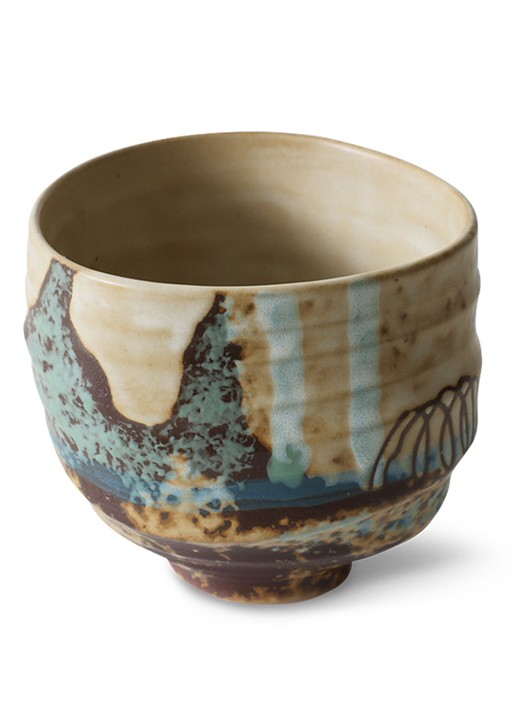 HKliving Koffiekopje 7,5 cm - voorkant 3 donkerblauw