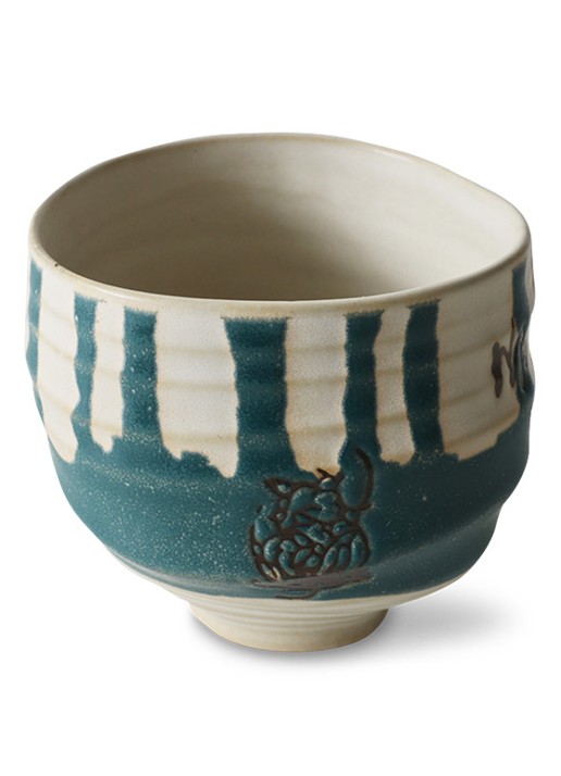 HKliving Koffiekopje 7,5 cm - voorkant 3 zeegroen