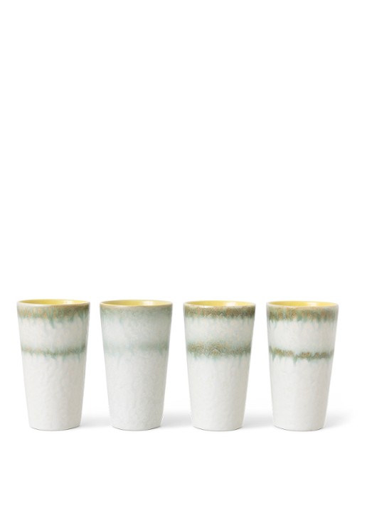 HKliving Latte mok 30 cl - achterkant 6 multicolor