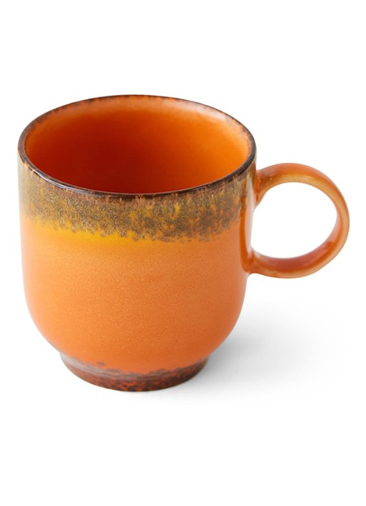 HKliving Liberica koffiekopje 23 cl - voorkant 5 orange
