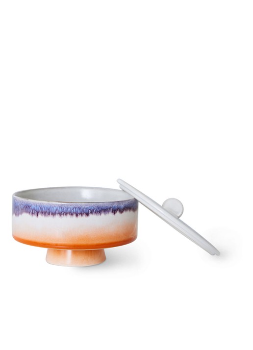 HKliving Mauve voorraadpot 14 cm - detail 3 orange