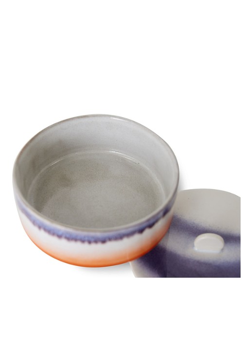 HKliving Mauve voorraadpot 14 cm - detail 4 orange