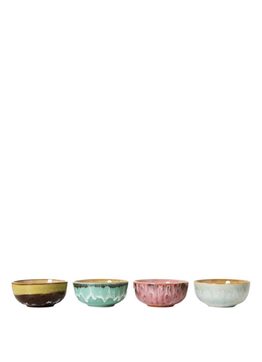 HKliving Modernist XS kom 8,3 cm set van 4 - detail 3 groen