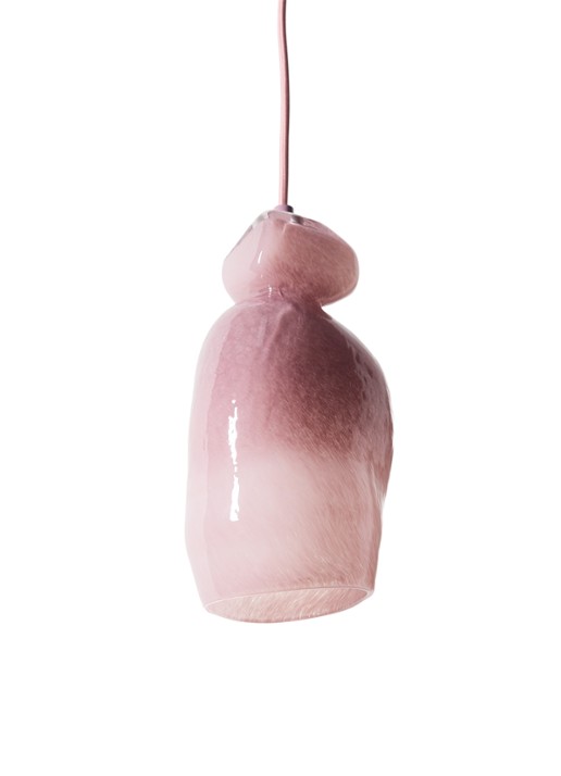 HKliving Nienke Sikkema hanglamp 28 cm - voorkant 7 roze