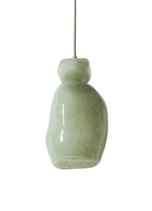 HKliving Nienke Sikkema hanglamp 28 cm - voorkant 2 groen