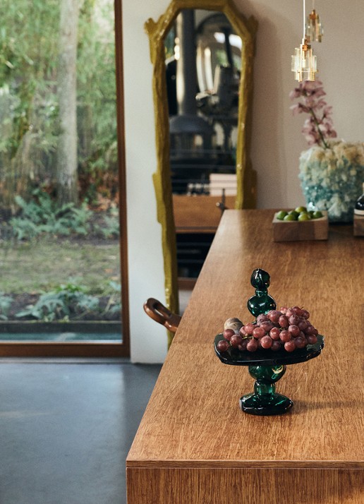 HKliving Nienke Sikkema Jewel taartplateau - detail 4 groen