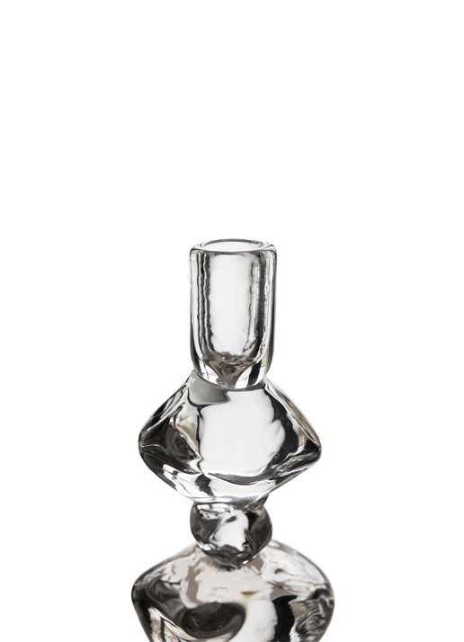 HKliving Nienke Sikkema kandelaar 23 cm - voorkant 2 transparant