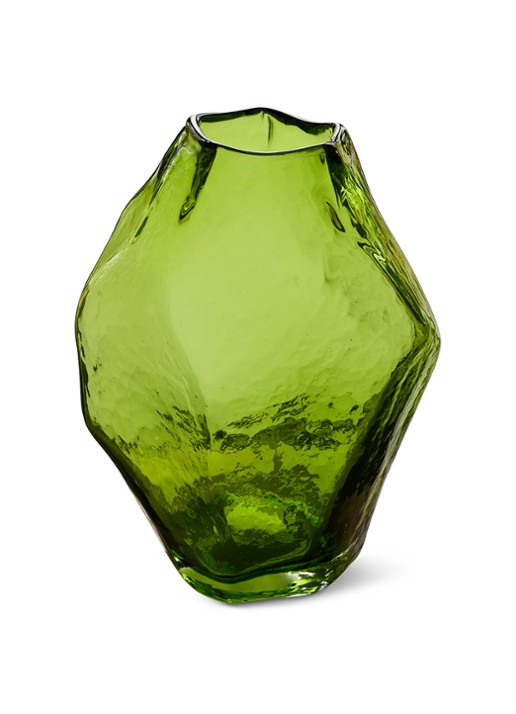 HKliving Nienke Sikkema vaas 34 cm - voorkant 2 groen