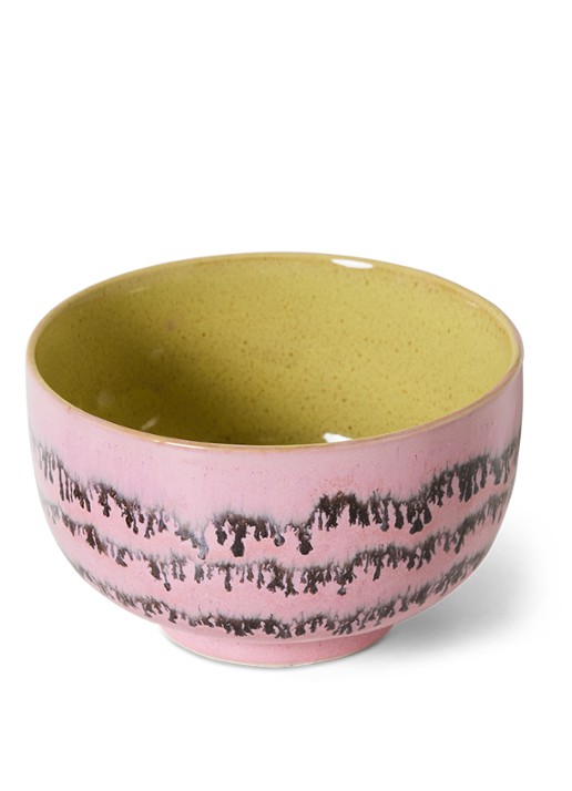 HKliving Noodle kom 13,5 cm - voorkant 2 roze