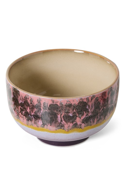 HKliving Noodle kom 13,5 cm - voorkant 2 roze