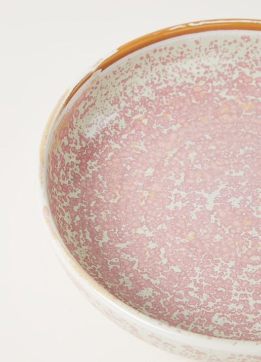 HKliving Ontbijtbord 19 cm - detail 3 roze
