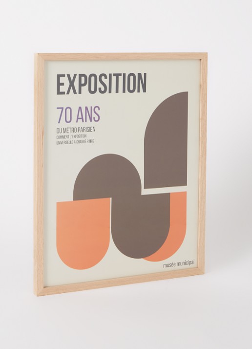 HKliving Parisian Metro fotolijst 40 x 50 cm - voorkant 2 multicolor