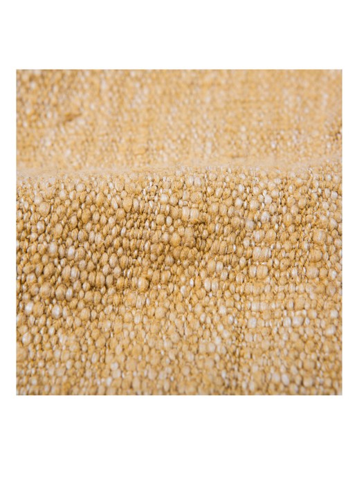 HKliving Plaid in katoenblend 130 x 170 cm - detail 4 camel