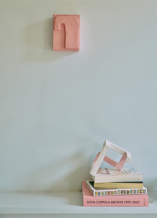 HKliving Pocket Exhibit: Crave wandelement 16 x 12 cm - detail 2 roze