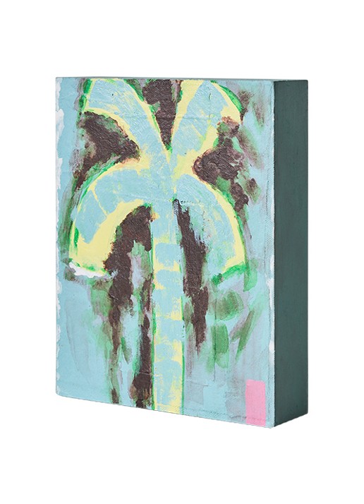 HKliving Pocket Exhibit: Palmate wandelement 20 x 16 cm - voorkant 5 donkerblauw