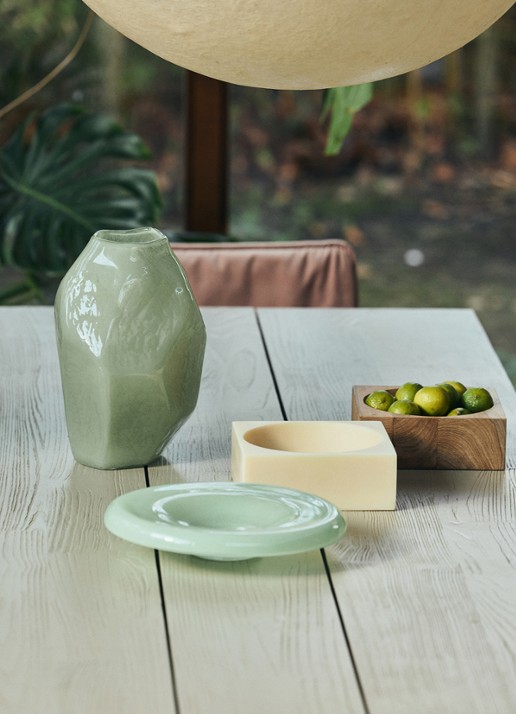 HKliving Pop schaal 22 x 22 cm - achterkant gebroken wit