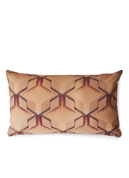HKliving Printed sierkussen 60 x 35 cm - achterkant multicolor