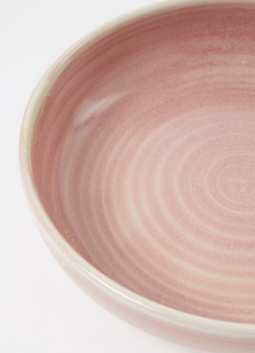 HKliving Rustic diep bord 21 cm - detail 3 zalmroze