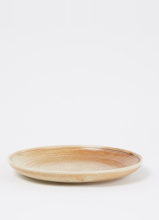 HKliving Rustic ontbijtbord 20,5 cm  - detail 2 donkeroranje