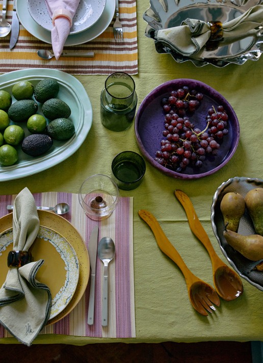 HKliving Saladebestek 2-delig - detail 4 bruin