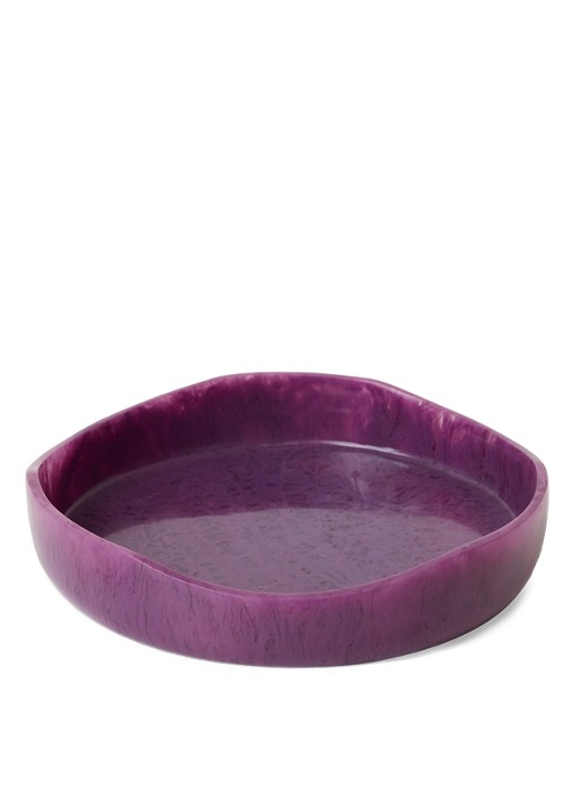 HKliving Saladeschaal 26,5 cm - voorkant 2 aubergine