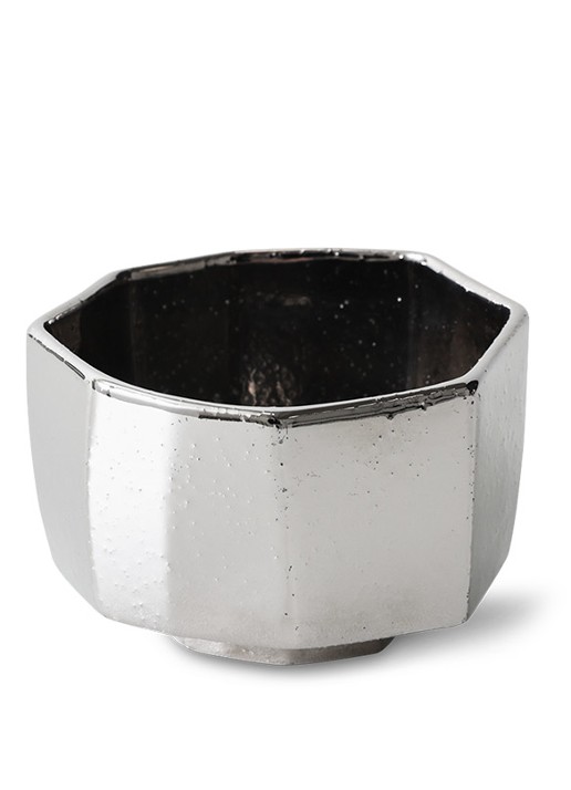 HKliving Schaal 10 cm - voorkant 2 zilver