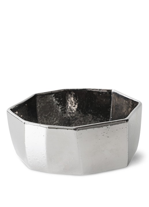 HKliving Schaal 15 cm - voorkant 2 zilver