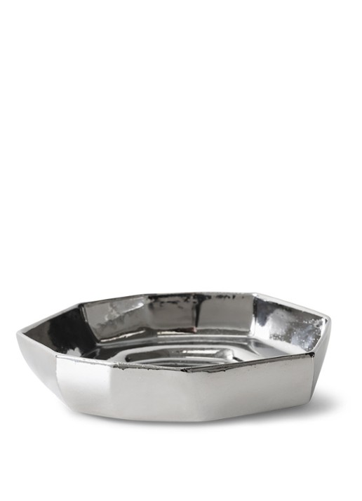 HKliving Schaal 25 cm - voorkant 5 zilver