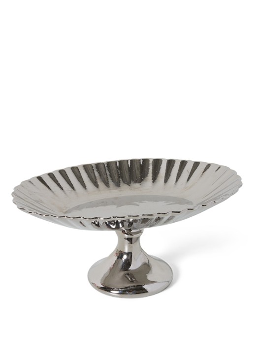 HKliving Schaal 34 cm - voorkant 5 zilver