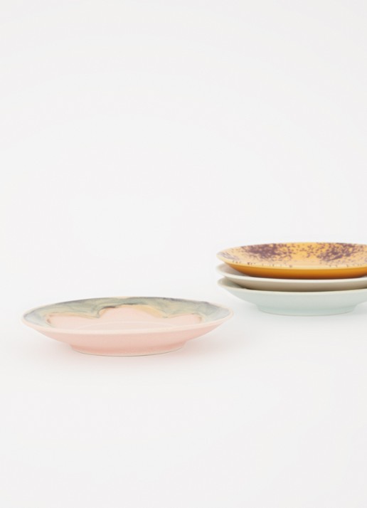 HKliving Schotel 11,5 cm set van 4 - voorkant 2 blauw