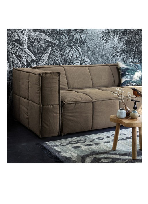 HKliving Sierkussen 45 x 45 cm - voorkant 2 groen