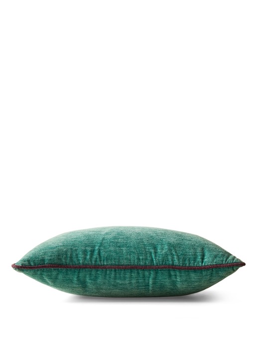 HKliving Sierkussen 50 x 35 cm - voorkant 3 turquoise