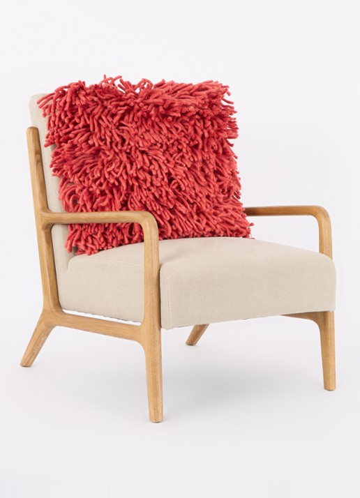 HKliving Sierkussen 50 x 50 cm - voorkant 2 rood