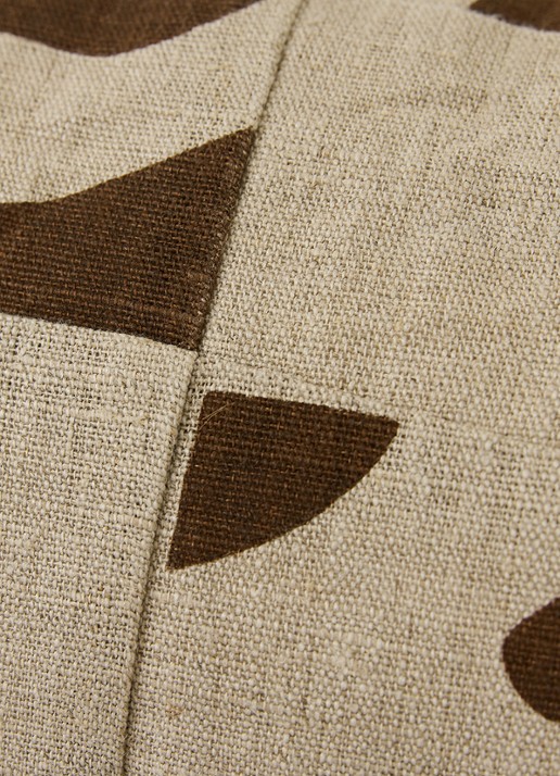 HKliving Sierkussen 70 x 30 cm - achterkant naturel