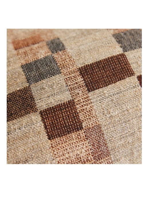 HKliving Silk sierkussen 40 x 25 cm - detail 4 camel
