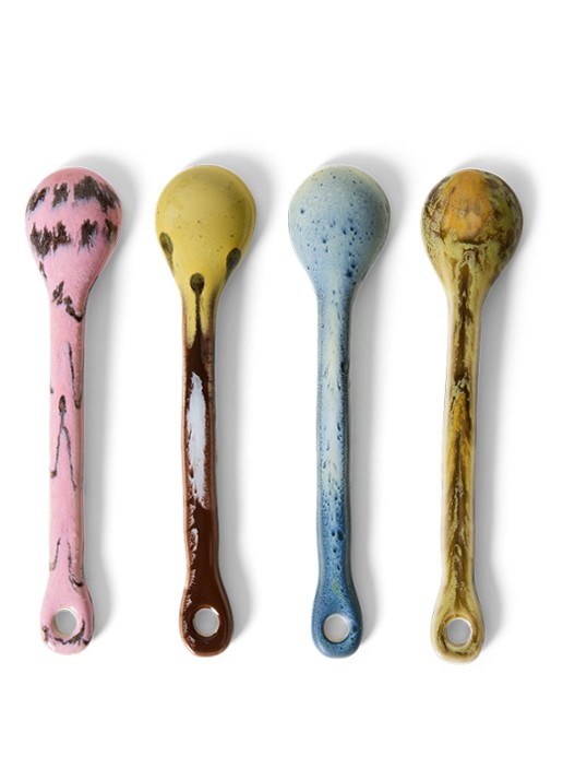 HKliving Sketch M lepel set van 4 - detail 3 geel