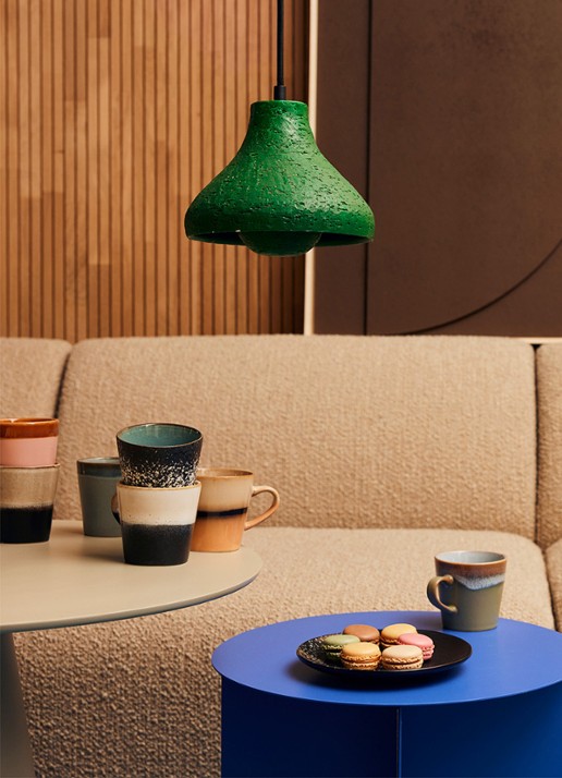 HKliving Stars ontbijtbord 17,5 cm set van 2 - detail 3 zwart
