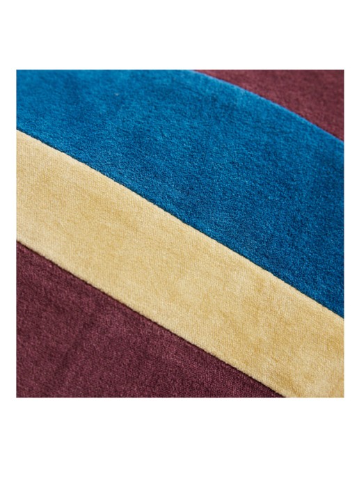 HKliving Striped sierkussen 30 x 50 cm - detail 5 aubergine
