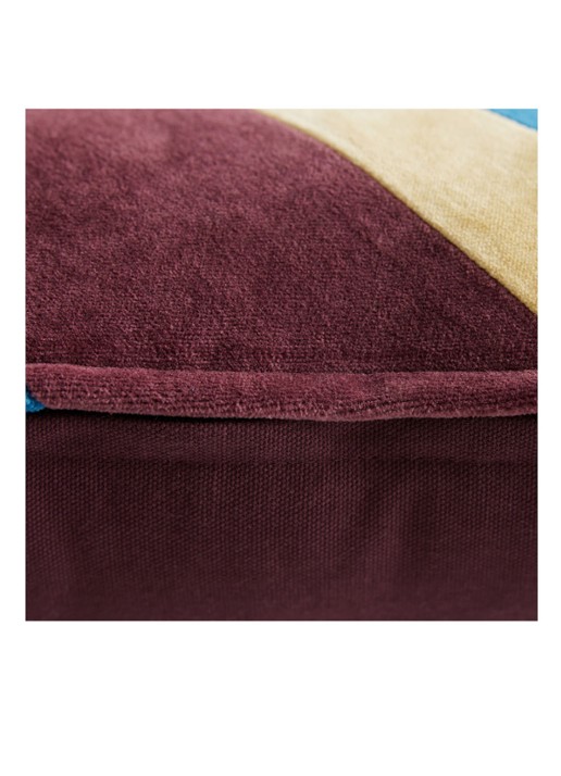 HKliving Striped sierkussen 30 x 50 cm - detail 6 aubergine