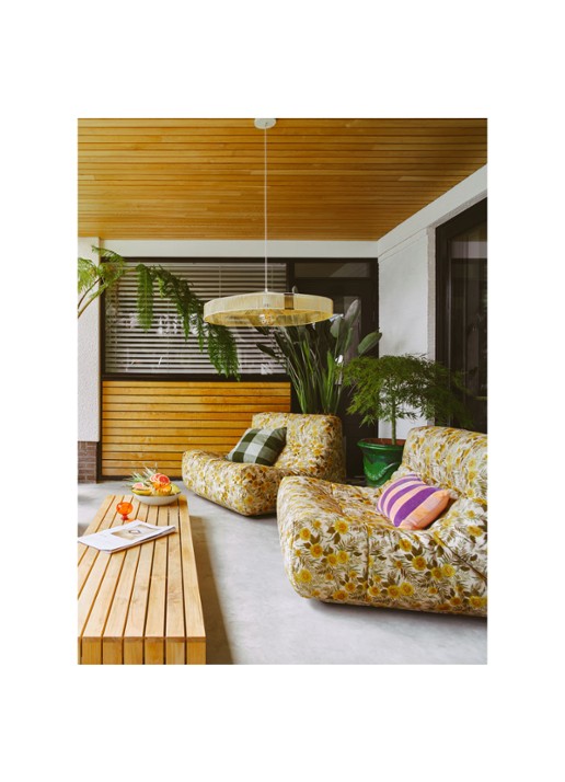 HKliving Striped sierkussen 50 x 30 cm - voorkant 3 multicolor
