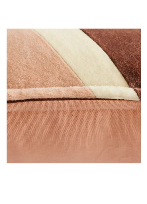 HKliving Striped sierkussen 60 x 35 cm - detail 3 lichtroze