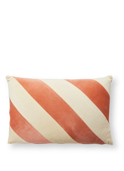 HKliving Striped Velvet sierkussen 40 x 60 cm